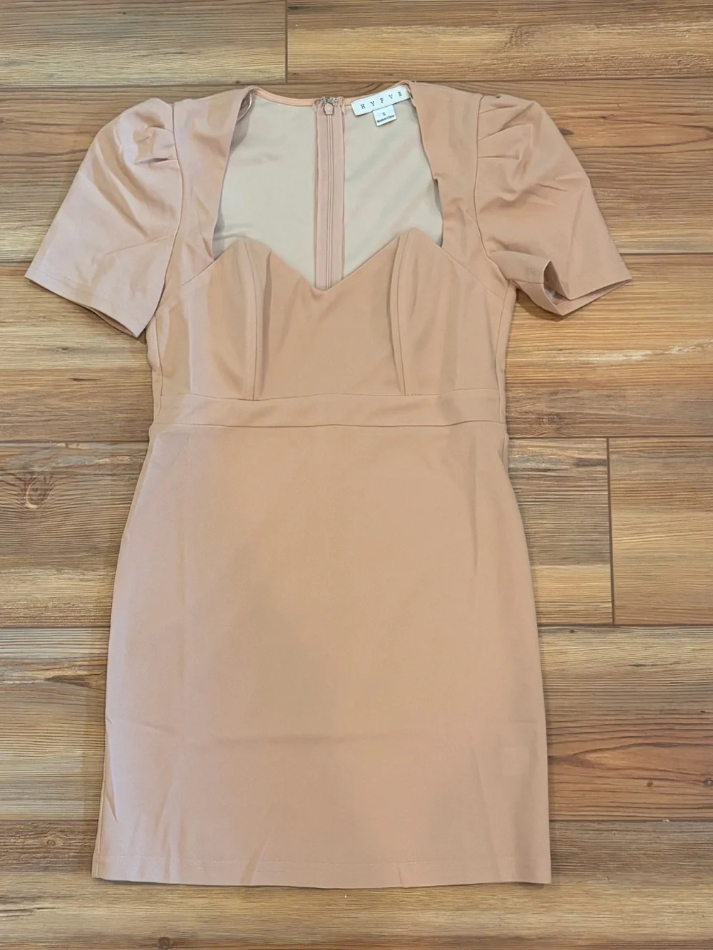 NWOT HyFve Nude Sweetheart Mini Dress